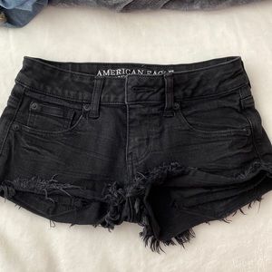 American Eagle Black Denim Shorts